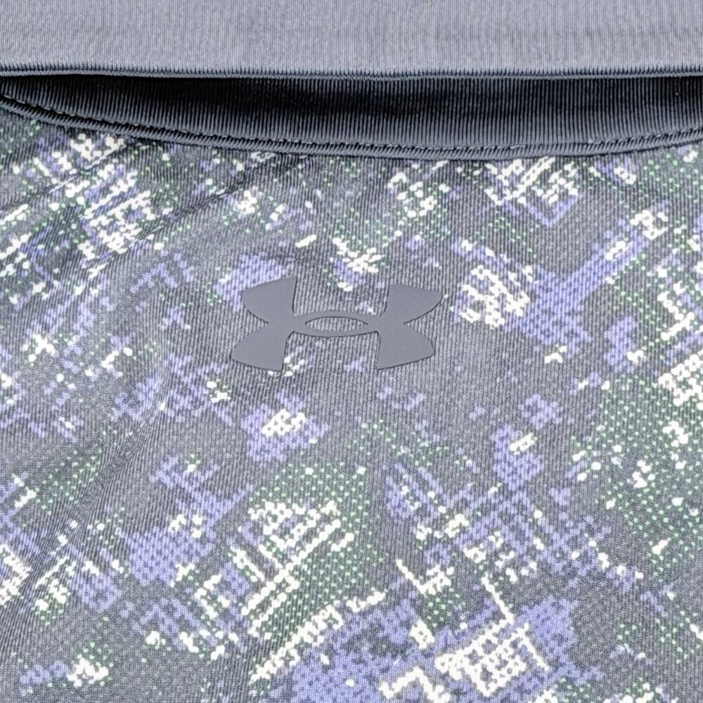 Under Armour Men's T2G Printed Polo Shirt Gray Blue Digital Camo Size XL - Picture 3 of 9